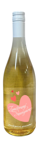 Zamilovaný Sauvignon - růžové srdce